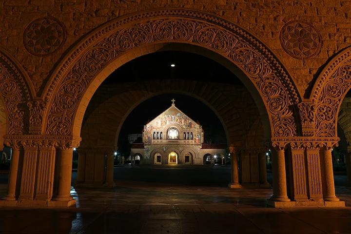 121129 Pac-12 Fri SA-032.JPG - Nov 29, 2012; Stanford, CA, USA; General view of Memorial Church on the quadrangle of Stanford campus prior to the 2012 Pac-12 championship at Stanford Stadium.
